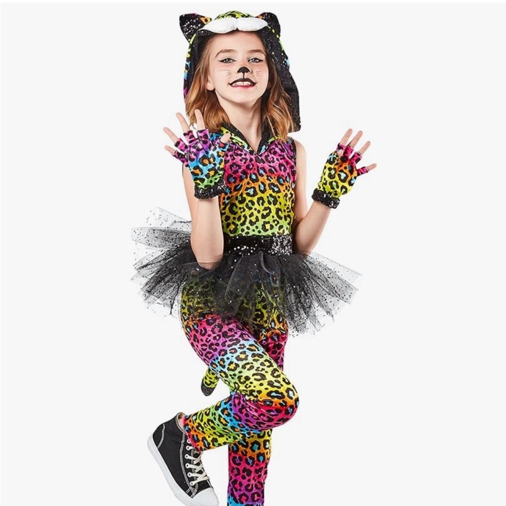 Rainbow Leopard Kids Costume